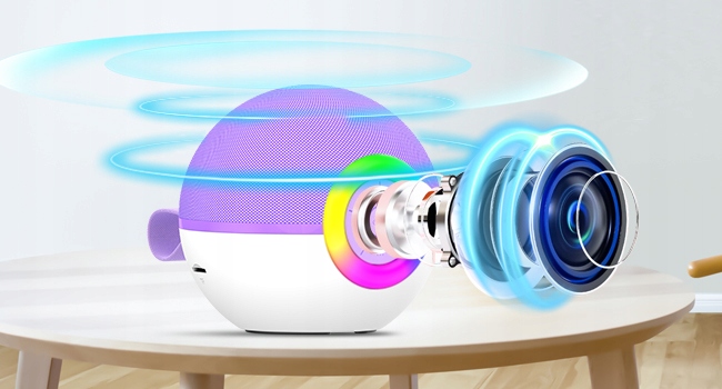 BEZPRZEWODOWY EFEKT ŚWIETLNY KARAOKE STEREO + 2 MIKROFONY