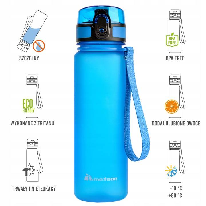 BIDON METEOR 74575 500 ML NIEBIESKI