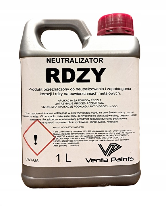 Neutralizator Rdzy / Odrdzewiacz 1l