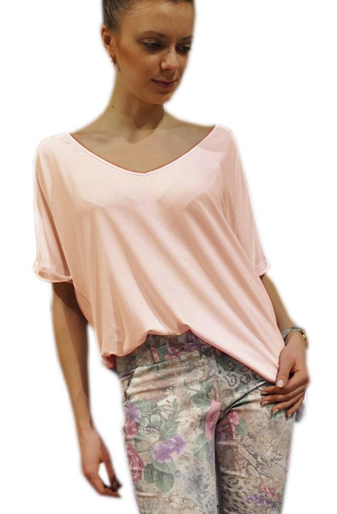 MIKOS*NOWOSĆ BLUZKA OVERSIZE, KIMONO Z DEKOLTEM SM