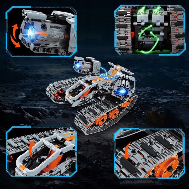 TECHNOLOGIA ROBOT APP PILOT ZDALNEGO STEROWANIA PROGRAMOWALNY ZABAWKA 4W1