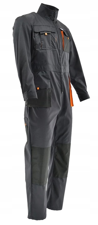 MOCNY Kombinezon roboczy MECHANIK jednoczęściowy WZMACNIANY NIEKRĘPUJĄCY