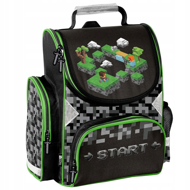 TORNISTER PLECAK SZKOLNY GAMER DO 1 KLASY PIKSELE PIÓRNIK WOREK