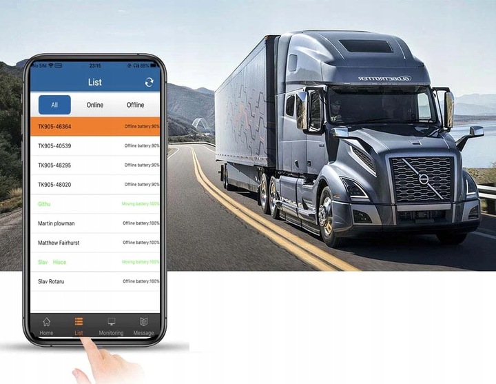 LOKALIZATOR GPS TK905 5000mAh 90 DNI MAGNES PODSŁUCH APP BEZ ABONAMENTU