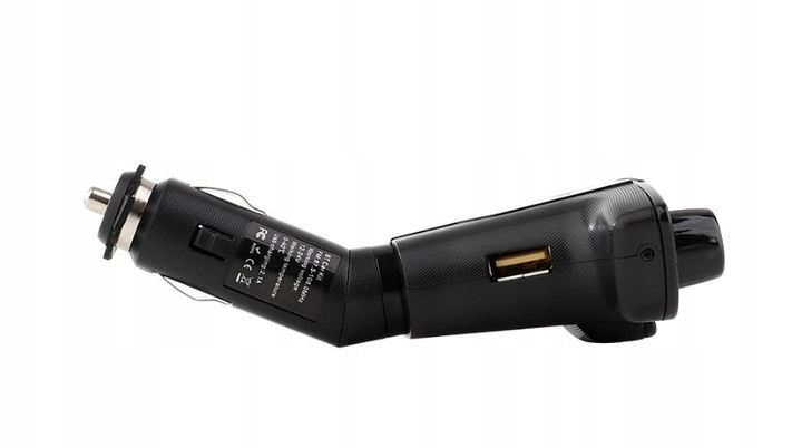 Transmiter Bluetooth FM Ładowarka 2x USB 2.1A SD