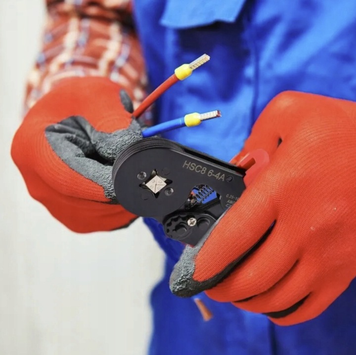 ZACISKARKA DO TULEJEK KONEKTORÓW PRZEWODÓW ZESTAW PRASKA + 1200 SZT TULEJEK