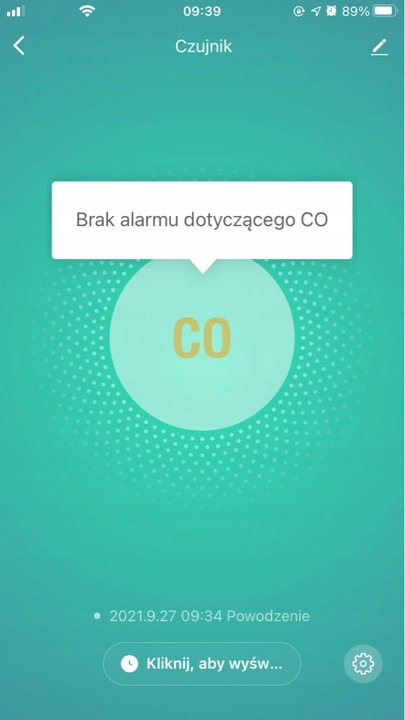 CZUJNIK CZADU TLENKU WĘGLA CO LED SMART TUYA WIFI CERTYFIKOWANY