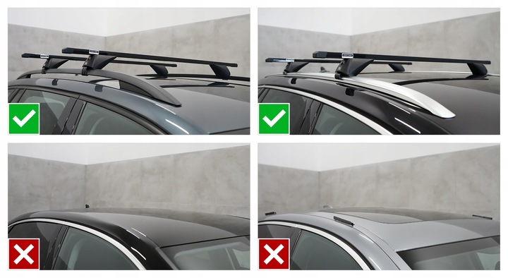 Bagażnik dachowy na relingi stal do Opel Zafira B MPV 2005-2011