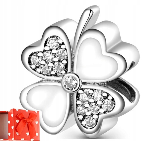 KONICZYNKA szczęście pomyślność srebrny charms S925 +PUDEŁKO Gratis