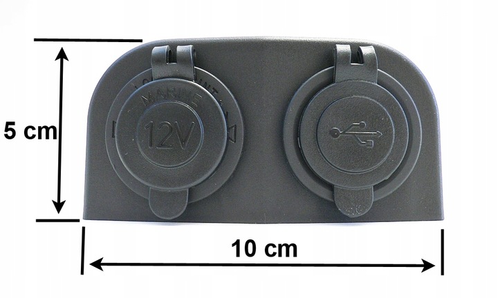 ŁADOWARKA USB 5V 3,1A GNIAZDO HERMETYCZNE 12V 24V