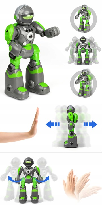 ROBOT INTERAKTYWNY ZDALNIE STEROWANY GESTEM PILOTEM RC PROGRAMOWANY PREZENT