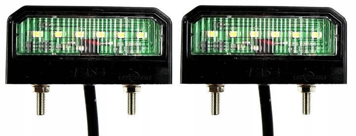 PODŚWIETLENIE TABLICY REJESTRACYJNEJ LED 12/24V x2