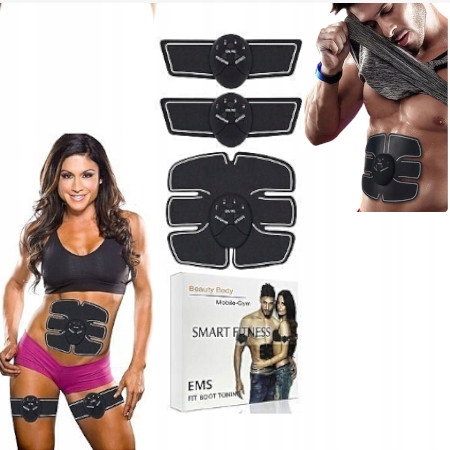 Komplet Six Pack ODCHUDZANIE MINI SIŁOWNIA Masażer EMS TENS MIĘŚNI NERWÓW 3