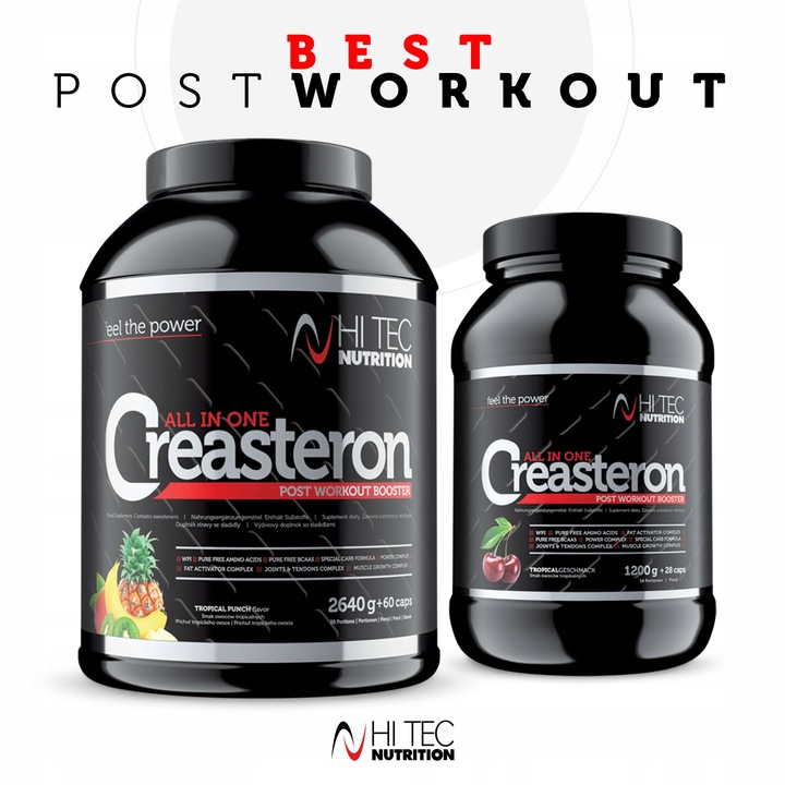 HI TEC CREASTERON 2640g+ 60k BCAA BIAŁKO WITAMINY