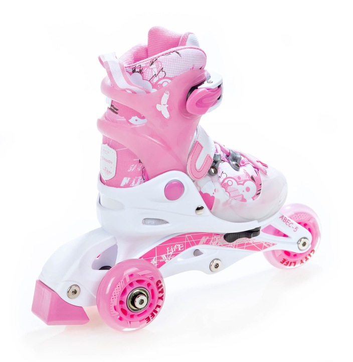 Rolko-Wrotki 3w1 Regulowane RAVEN Princess 26-29 Kauczuk