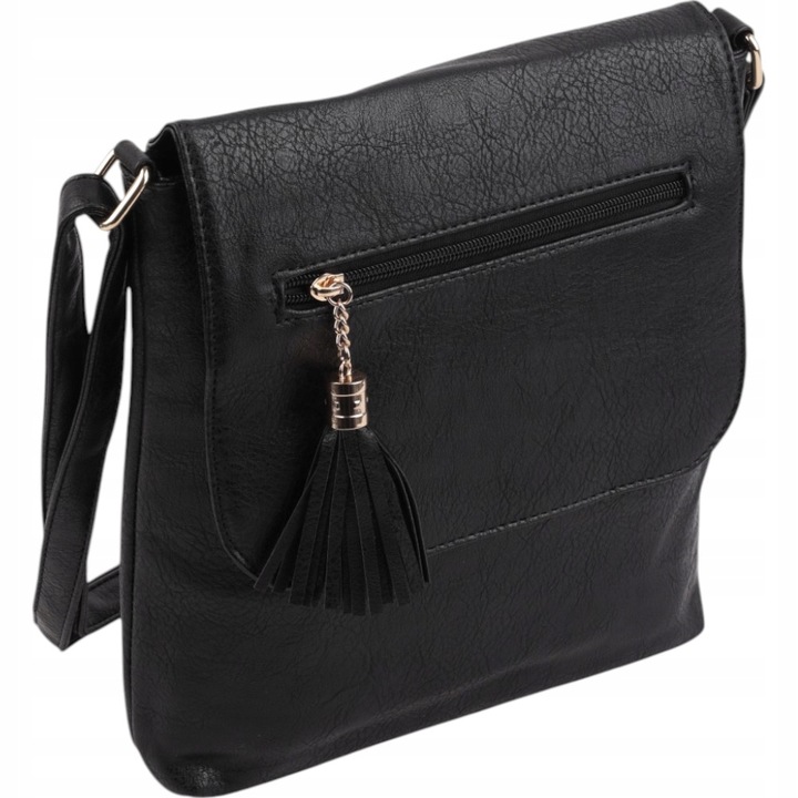 Listonoszka torebka damska na ramię pojemne torebki miejskie klasyczne