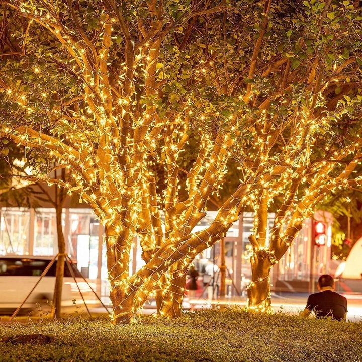 FAIRY LIGHTS NA ZEWNĄTRZ I WEWNĄTRZ,ŁAŃCUCH ŚWIETLNY LED NA BOŻE NARODZENIE