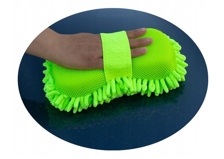 Ściągaczka z gąbką teleskopowa 49 cm gąbka z mikrofibry DUŻA do mycia SZYB