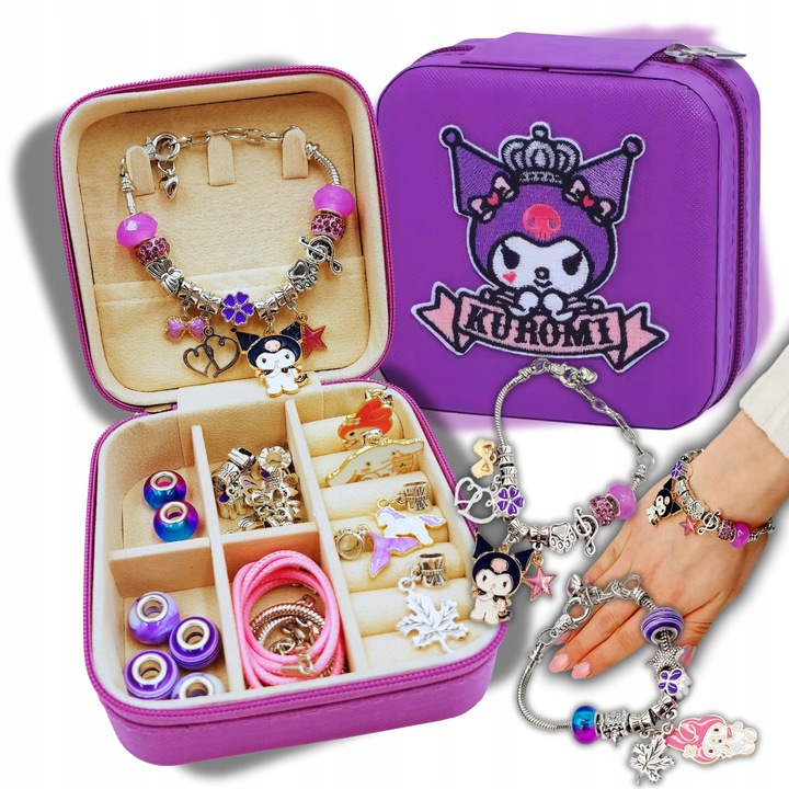 ZESTAW DO ROBIENIA BRANSOLETEK NASZYJNIKÓW Do Biżuterii Dla Dzieci Kuromi