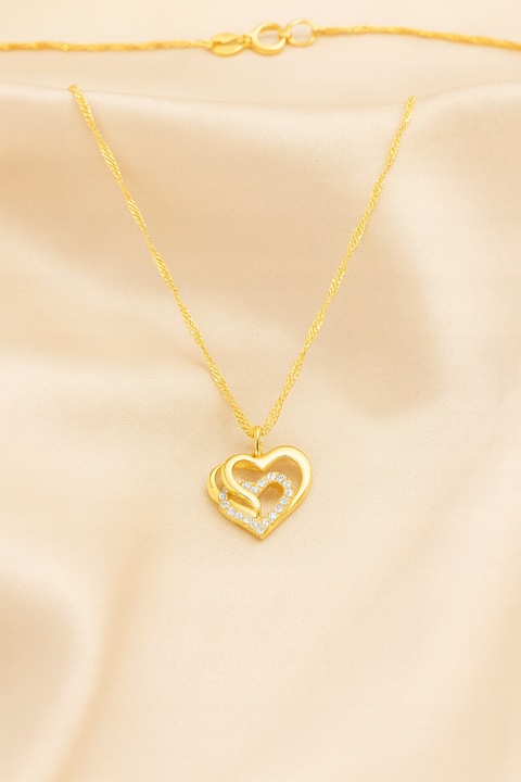 ZŁOTY PEŁNY ŁAŃCUSZEK DAMSKI SINGAPUR Z ZAWIESZKĄ PR. 585 925 + GRAWER