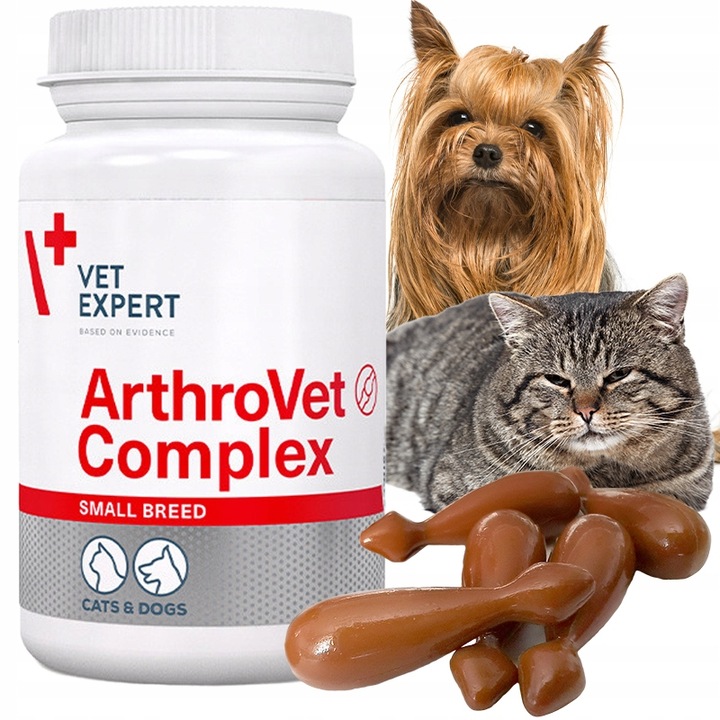 Suplement dla psów małych ras na stawy VET EXPERT ArthroVet Complex 60 kap.