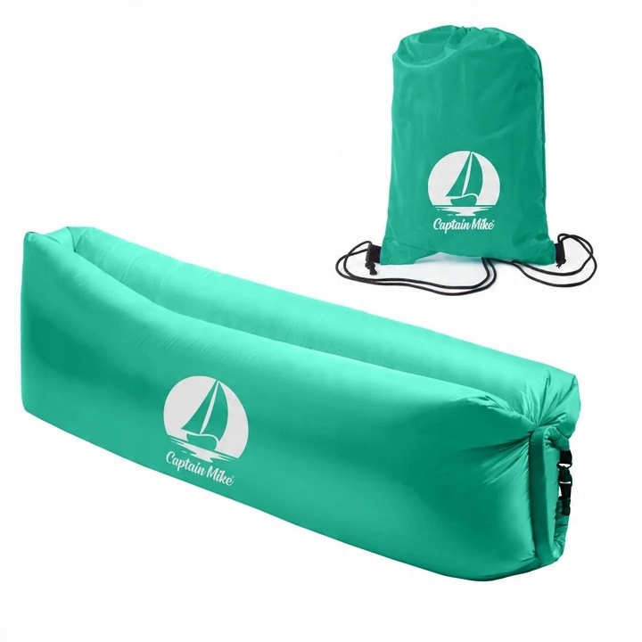 WYTRZYMAŁY Materac DMUCHANY Lazy Bag Leżak NA PLAŻĘ AIR SOFA Captain Mike
