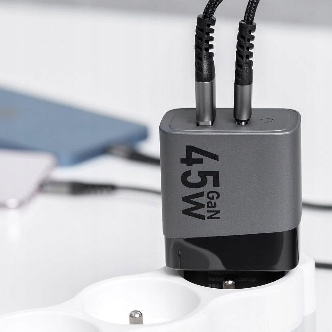 Szybka Ładowarka Sieciowa USB USB-C SFC 2.0 PD 45W do Galaxy S23 S24 Ultra