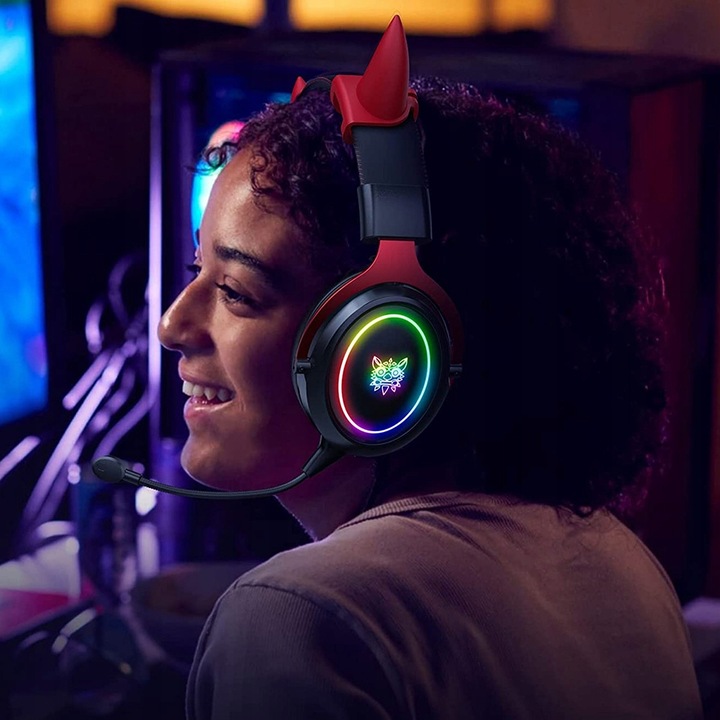 ONIKUMA X10 DEVIL SŁUCHAWKI GAMINGOWE Z MIKROFONEM PRZEWODOWE NAUSZNE DO PC