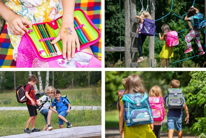 Zestaw tornister plecak szkolny Loop Plus Green Rex dinozaur 6-9lat HERLITZ