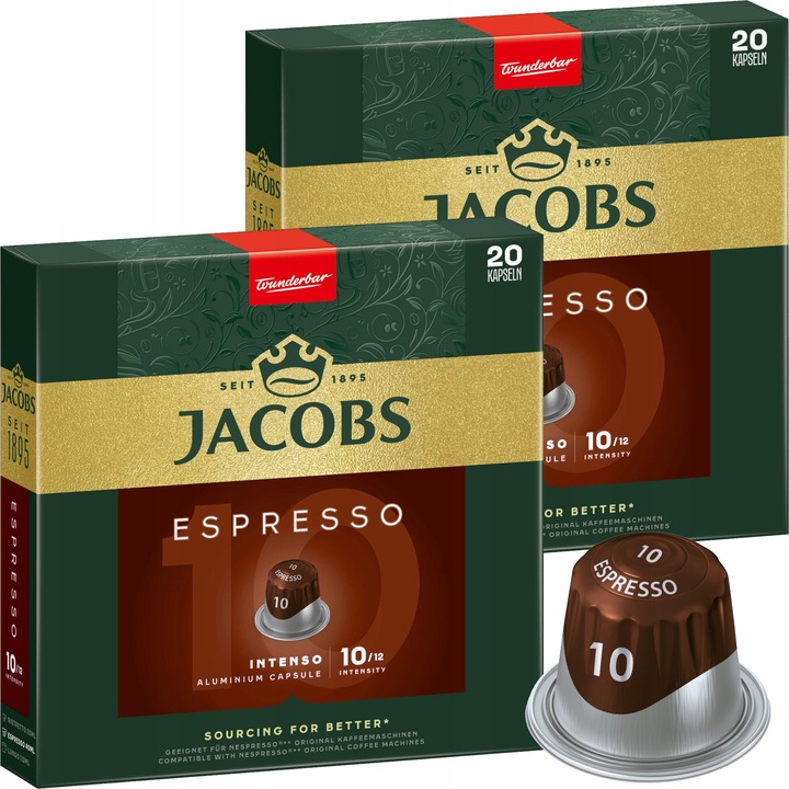 KAWA NESPRESSO JACOBS ESPRESSO INTENSO 40 XXL-PACK