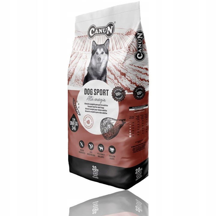 Canun dog menu sucha karma pełnoporcjowa dla psów sportowych WOŁOWINA 20kg