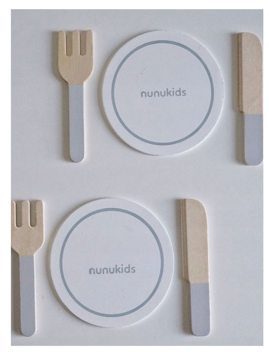 Drewniany Zestaw Piknikowy Dla Dzieci Nunukids Piknik Torba Mata Akcesoria