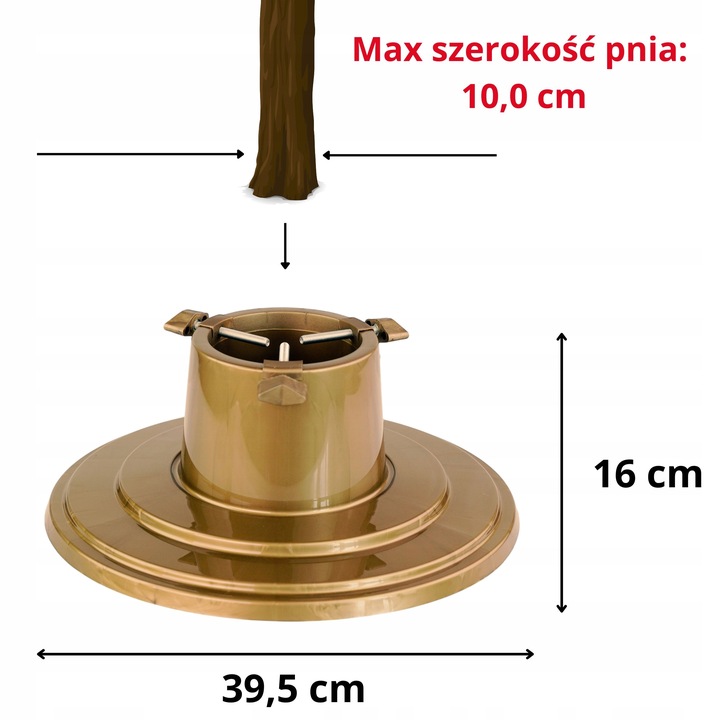 Stojak choinkowy Orbit do 2m z odżywką do choinek ciętych Agrecol