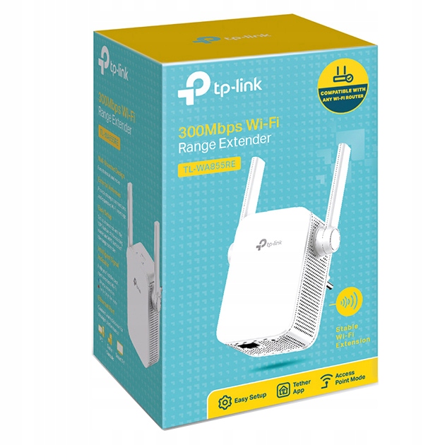TPLINK WZMACNIACZ SYGNAŁU WIFI WA855RE REPEATER