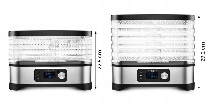 SUSZARKA DO GRZYBÓW OWOCÓW WARZYW ZIÓŁ SPOŻYWCZA AUTOMATYCZNA DUŻA 14,4L