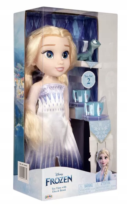 DUŻA LALKA ELSA KRAINA LODU + ZESTAW DO HERBATY KSIĘŻNICZKI DISNEY