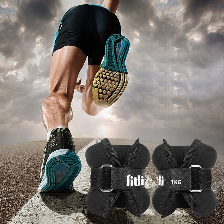 OBCIĄŻNIKI NA KOSTKI RĘCE 1 KG CIEŻARKI NA NOGI NADGARSTKI 2x 1KG