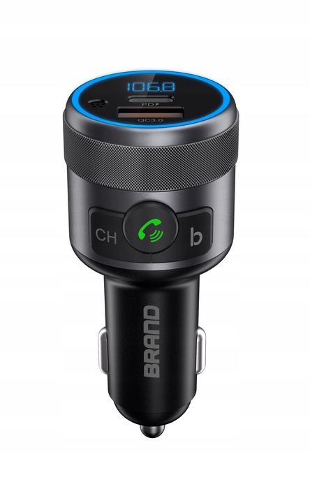 Bluetooth BT FM Transmiter Urbii QC PD Extra Bass Metal 42W