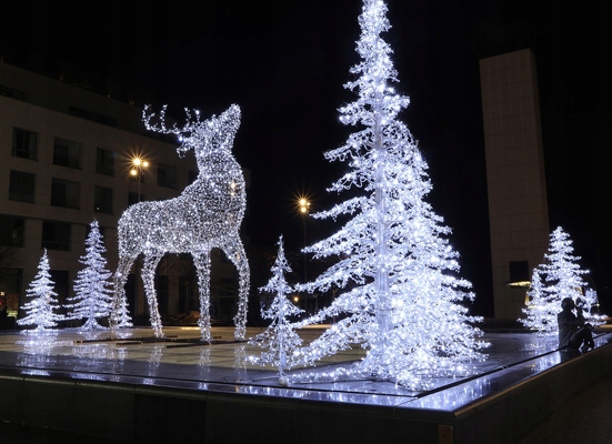 Świąteczne LAMPKI Sople ZWISAJĄCE Zewnętrzne 300LED 15m. na balkon