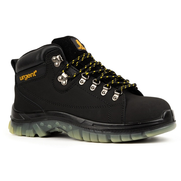 Buty męskie trzewiki obuwie robocze z podnoskiem URGENT 114S1 czarne 43