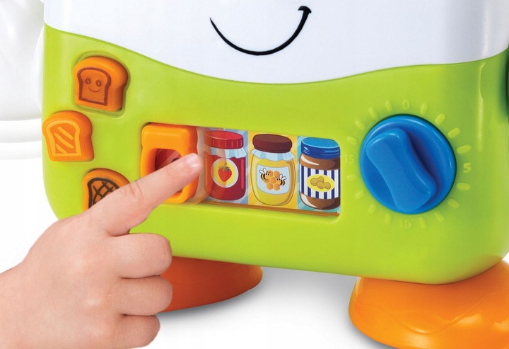 Toster dla dzieci mówi 50 słów świeci gra uczy zdrowych nawyków melodie