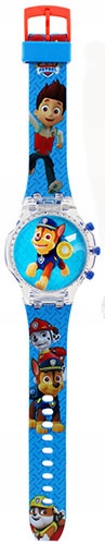 zegarek dziecięcy OBROTOWY dla chłopca PSI PATROL chase + MUZYKA + ŚWIATŁO