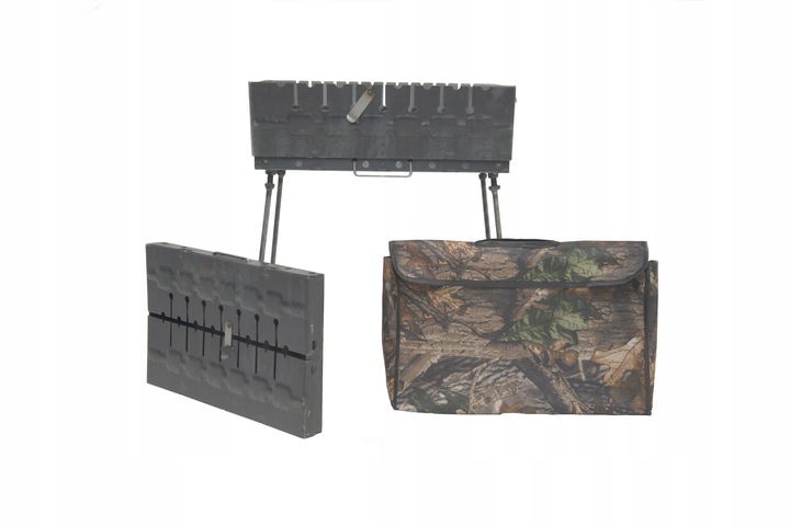 MANGAL 2MM NA 8 SZASZLYKÓW GRILL WEGLOWY GRILL SKLADANY MANGAL + POKROWIEC