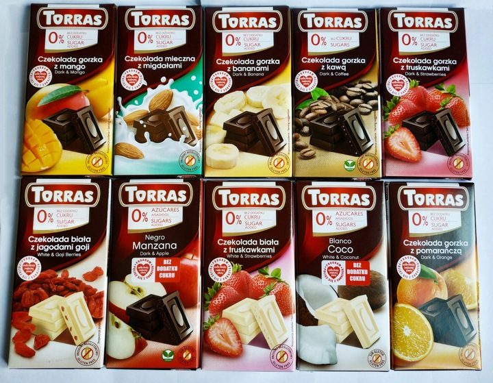 6 x CZEKOLADA BEZ CUKRU zestaw dla diabetyka PREZENT ŚWIĄTECZNY 6 czekolad