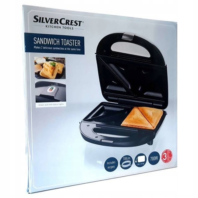 Opiekacz SilverCrest SSWM 700 B1 czarny 700 W