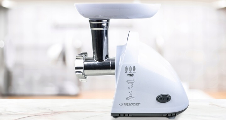 ELEKTRYCZNA MASZYNKA DO MIELENIA MIĘSA MOCNA 2000W 3 SITA DYSZA DO KIEŁBASY