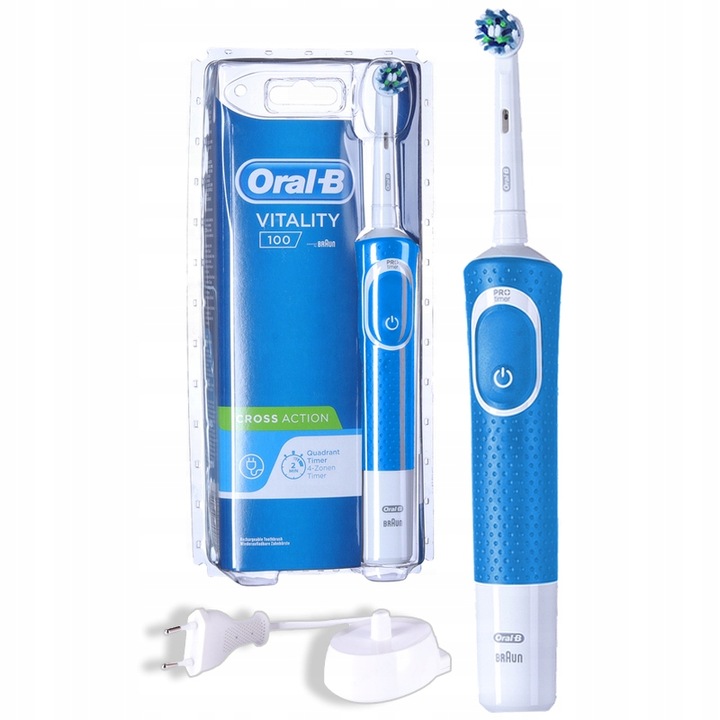 Szczoteczka Elektryczna ORAL-B Vitality 100 ZESTAW Niebieska