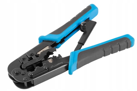 Zaciskarka ZACISKACZ wtyków RJ45 LAN 3w1 RJ45 RJ11 Rj12 ściągacz do skrętki