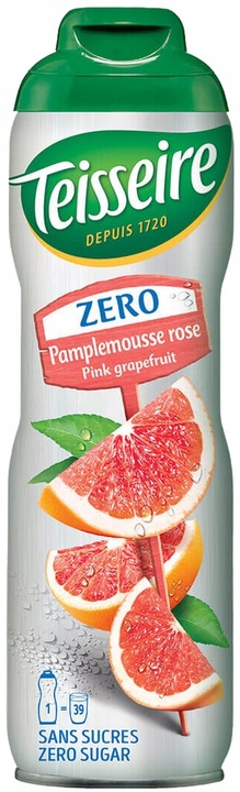 TEISSEIRE PINK GRAPEFRUIT BEZ CUKRU 600 ml na 4l napoju