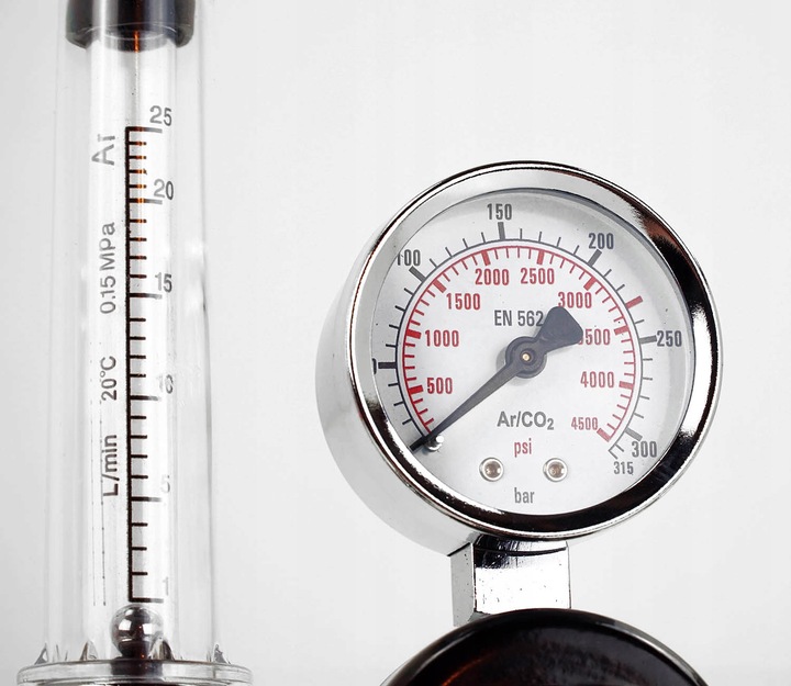 Reduktor Argon CO2 regulator z rotametrem do spawarka TIG MIGOMAT 200 bar